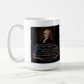 Alexander Hamilton Quote T - Shirt Kaffeetasse (Links)