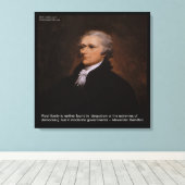 Alexander Hamilton "Real Liberty" Canvas Print Leinwanddruck (Insitu (Holzboden))