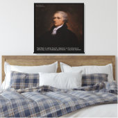 Alexander Hamilton "Real Liberty" Canvas Print Leinwanddruck (Insitu (Schlafzimmer))