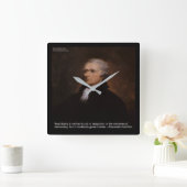 Alexander Hamilton "Real Liberty Wall Clock" Quadratische Wanduhr (Zuhause)