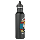 Alexander Hamilton Retro Hamster Edelstahlflasche (Links)