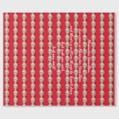 Alexander Hamilton-Rot-Packpapier Geschenkpapier (Flach)