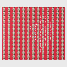Alexander Hamilton-Rot-Packpapier Geschenkpapier