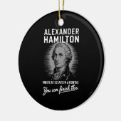 Alexander Hamilton schrieb 51 Essays in 6 Monaten Keramik Ornament (Links)