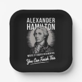 Alexander Hamilton schrieb 51 Essays in 6 Monaten Pappteller (Vorderseite)