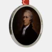 Alexander Hamilton Silbernes Ornament (Rechts)