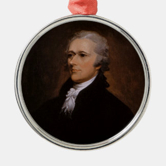 Alexander Hamilton Silbernes Ornament