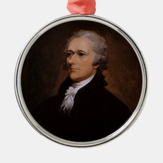 Alexander Hamilton Silbernes Ornament (Vorne)