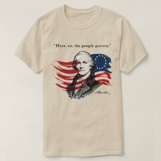 Alexander Hamilton T-Shirt (Design vorne)