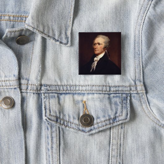 Alexander Hamilton: US-Gründungsvater, Historisch Button (Beispiel)