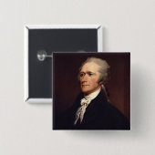 Alexander Hamilton: US-Gründungsvater, Historisch Button (Vorne & Hinten)