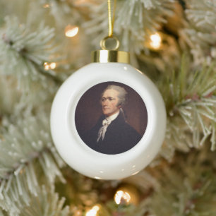 Alexander Hamilton: US-Gründungsvater, Historisch Keramik Kugel-Ornament