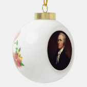 Alexander Hamilton: US-Gründungsvater, Historisch Keramik Kugel-Ornament (Links)