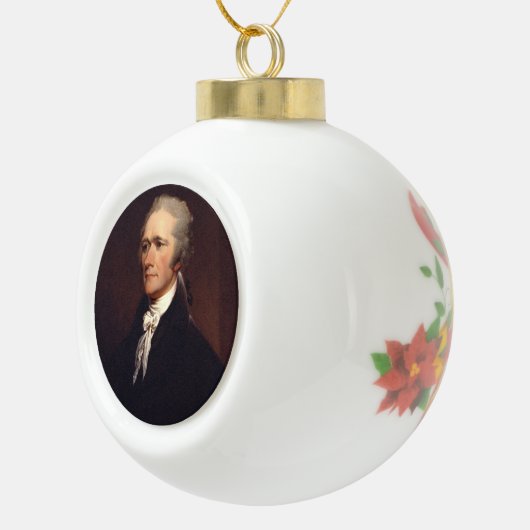 Alexander Hamilton: US-Gründungsvater, Historisch Keramik Kugel-Ornament (Rechts)