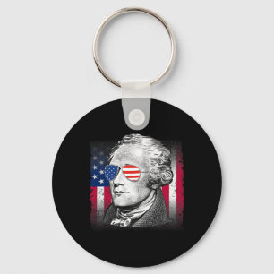 Alexander Hamilton USA-Flagge Patriotisch Amerikan Schlüsselanhänger