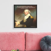 Alexander Hamilton & "Warum Regierung?" Zitat Leinwanddruck (Insitu (Wohnzimmer))