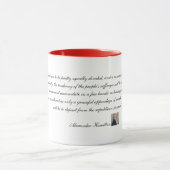 Alexander Hamilton-Zitat 2 Tasse (Zentrum)