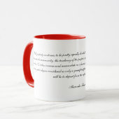 Alexander Hamilton-Zitat 2 Tasse (Vorderseite Links)