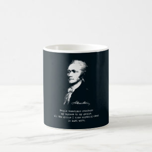 Alexander Hamilton-Zitat. Erfolg, Genie Kaffeetasse