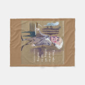 Alexander Hamilton - Zitat "Stand für etwas" Fleecedecke (Vorderseite (Horizontal))