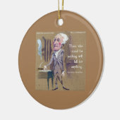 Alexander Hamilton - Zitat "Stand für etwas" Keramik Ornament (Links)