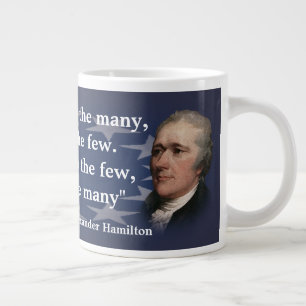 Alexander Hamilton Zitat über das Geben des Powers Jumbo-Tasse