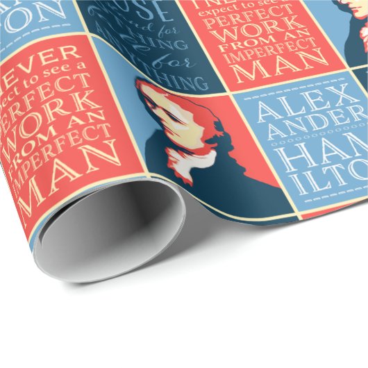 Alexander Hamilton-Zitate Geschenkpapier (Rolleneckpunkt)