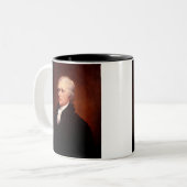 Alexander Hamilton Zweifarbige Tasse (Vorderseite Links)