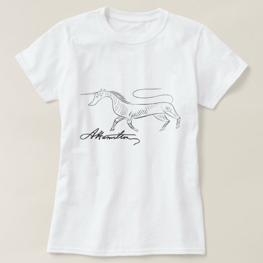 Alexander Hamiltons Einhorn T-Shirt (Design vorne)