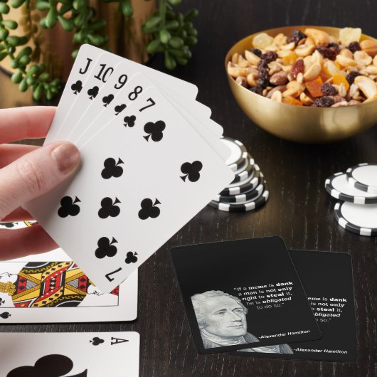 Alexander Hamiltons feuchtes Meme - Spielkarten (In Situ)