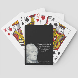 Alexander Hamiltons feuchtes Meme - Spielkarten