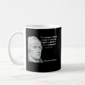 Alexander Hamiltons feuchtes Meme - Tasse (Links)