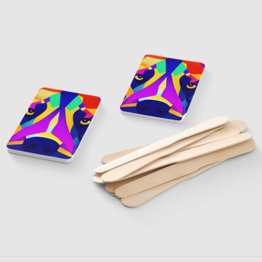 Alexander-Hund-Rechteck-Handventilatoren Fächer (Non-assembled)