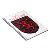 Alexander Hunting Tartan Scottish Kariert Notizblock (Rechte Seite)