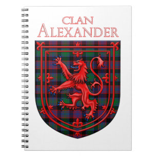 Alexander Hunting Tartan Scottish Kariert Notizblock