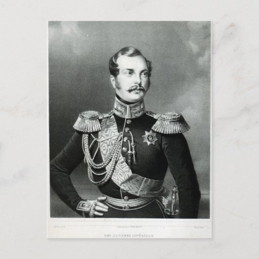 Alexander II. Russland Postkarte (Vorderseite)