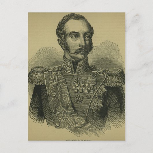 Alexander II von Russland Postkarte (Vorderseite)