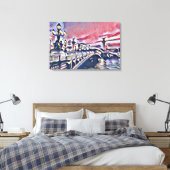 Alexander III Bridge Leinwanddruck (Insitu (Schlafzimmer))