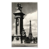 Alexander III Bridge und Eiffelturm in Paris Fotodruck (Vorne)