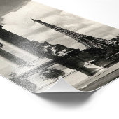 Alexander III Bridge und Eiffelturm in Paris Fotodruck (Ecke)