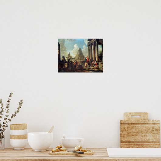 Alexander III der Große vor dem Grab Poster (Küche)