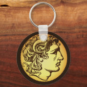 Alexander III von Macedon portrait (alte Münze) Schlüsselanhänger (Vorderseite)
