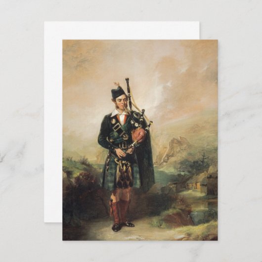 Alexander Johnston - Piper To Queen Victoria Dankeskarte (Vorne/Hinten)