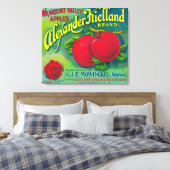 Alexander Kielland Apple Label - Cashmere, WA Leinwanddruck (Insitu (Schlafzimmer))