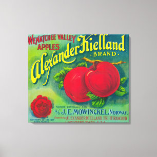 Alexander Kielland Apple Label - Cashmere, WA Leinwanddruck