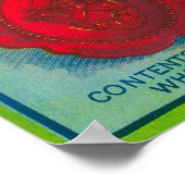 Alexander Kielland Apple Label - Cashmere, WA Poster (Ecke)