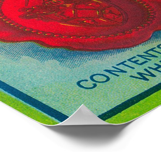 Alexander Kielland Apple Label - Cashmere, WA Poster (Ecke)