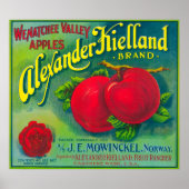 Alexander Kielland Apple Label - Cashmere, WA Poster (Vorne)