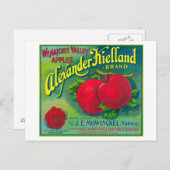 Alexander Kielland Apple Label - Cashmere, WA Postkarte (Vorne/Hinten)
