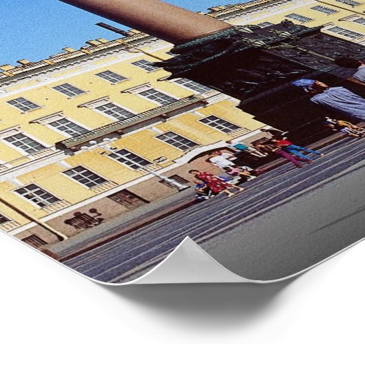 Alexander Kolumne, St. Petersburg, Russland Poster (Ecke)